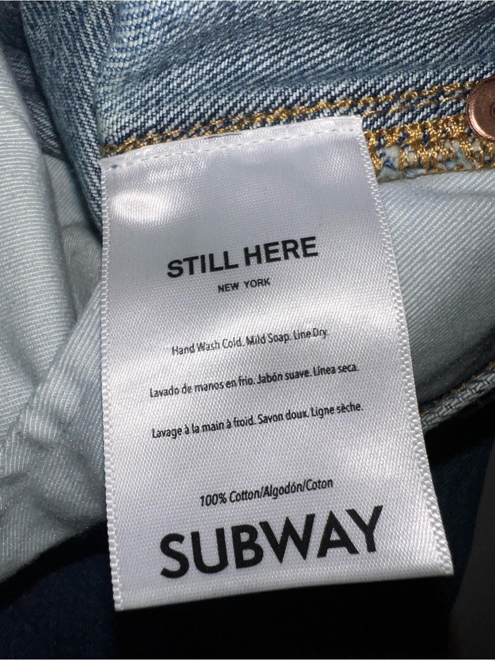 Still Here Subway Jean in Classic Blue - Picture 9 of 12